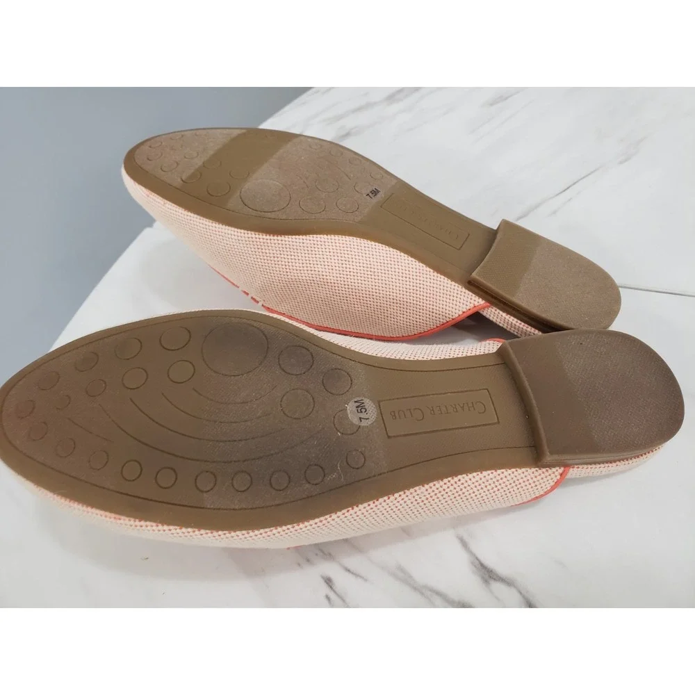 NEW Beaded SIZE 7.5 Charter Club Lobster Crab Coastal Loafer Boat Shoe Slip‎ On